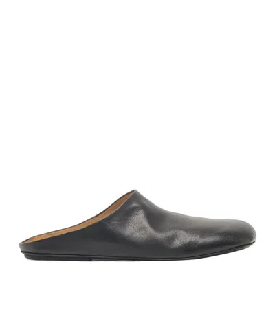 Marsèll Square Toe Muller Shoes In Black