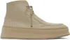 Marsèll Ssense Exclusive Gray Cassapana Ankle Boots In Clay