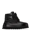 Marsèll Black Leather Boots In Black
