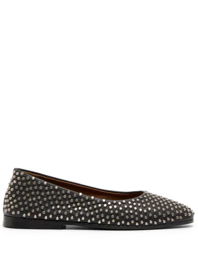 Marsèll Stud-embellished Ballerina Shoes In Black