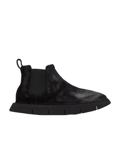 Marsèll Suede Ankle Boots In Black