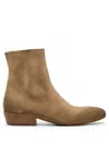 Marsèll Block Heel Ankle Boots In Neutrals