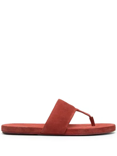 Marsèll Suede Slides In Red