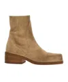 Marsèll 'cassello' Block Heel Ankle Boots In Brown