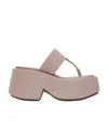 Marsèll Pink Zeppo Infradito Sandals In Nude