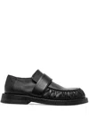 Marsèll Touch-strap Leather Loafers In Black