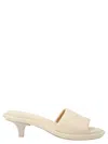 Marsèll Calf-leather Kitten-heel Mules In White