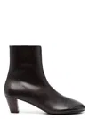 Marsèll Round-toe Leather Ankle Boots In Brown