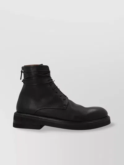 Marsèll Zucca Wedge Ankle Boot In Leather In Black