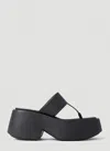 Marsèll Slip-on Platform Thong Sandals In Black