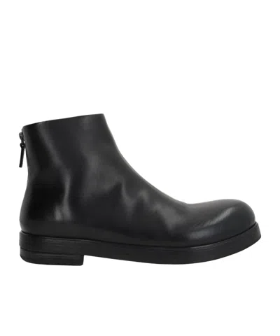 Marsèll Zippered Short Boots In Black