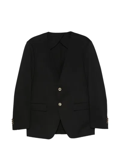 Marsēm Collarless Suit In Black