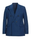Marsēm Collection Man Blazer Blue Size 40 Fluorine Fiber, Viscose, Elastane In Blue