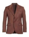 Marsēm Collection Man Blazer Brown Size 38 Polyester, Viscose, Elastane In Brown