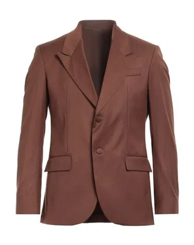 Marsēm Collection Man Blazer Brown Size 38 Polyester, Viscose, Elastane