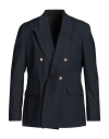 Marsēm Collection Man Blazer Midnight Blue Size 40 Fluorine Fiber, Viscose, Elastane In Black