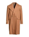 Marsēm Collection Man Coat Camel Size 36 Polyester, Polyacrylic, Wool In Brown