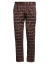 Marsēm Collection Man Pants Garnet Size 34 Linen In Multi