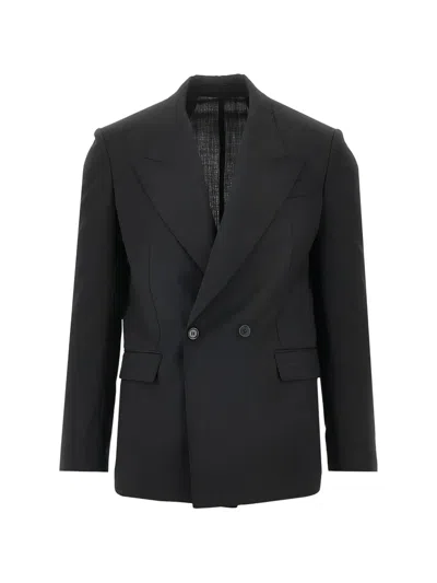 Marsēm Double Breasted Blazer In Black