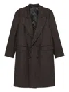 Marsēm Double-breasted Coat In Brown