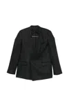 Marsēm Double-breasted Jacket In Black