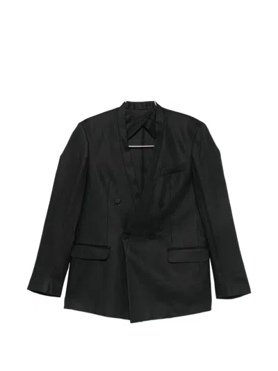 Marsēm Double-breasted Jacket In Black
