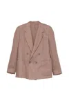 Marsēm Double-breasted Jacket In Brown