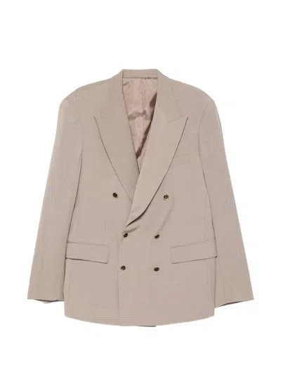 Marsēm Double-breasted Peak-lapels Blazer In Brown