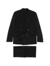 Marsēm Double-breasted Suit In Black