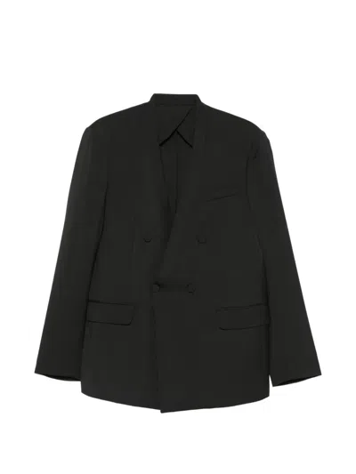 Marsēm Double-breasted Suit In Black