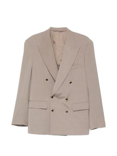 Marsēm Double-breasted Suit In Brown