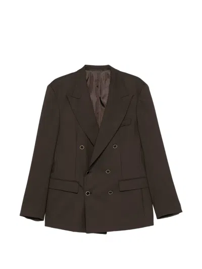 Marsēm Double-breasted Suit In Brown