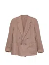 Marsēm Double-breasted Jacket In Pink