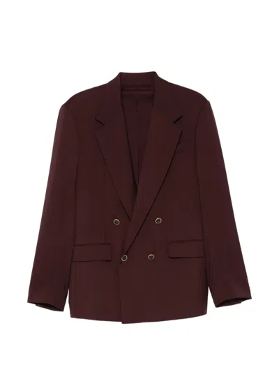 Marsēm Double-breasted Suit In Red