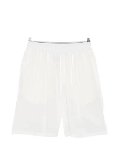 Marsēm Elasticated-waistband Shorts In White