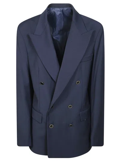 Marsēm Giacca Dp 6 Bottoni Double-breasted Blazer In Blue