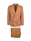 Marsēm Gold Virgin Wool Polyester Elastane Men Suit In Gold
