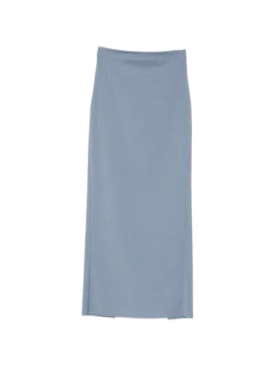 Marsēm High-waisted Maxi Skirt In Blue
