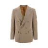 Marsēm Icrowool Double-breasted Jacket In Brown