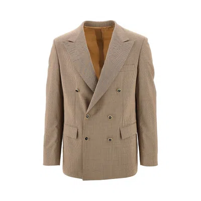 Marsēm Icrowool Double-breasted Jacket In Brown