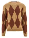 Marsēm Lozenge Argyle Pattern Sweater In Multi