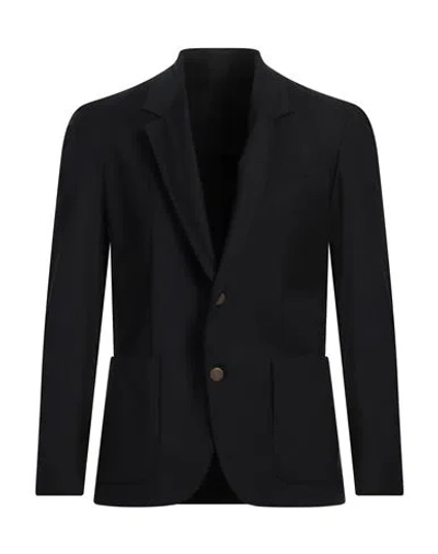 MARSĒM MARSĒM MAN BLAZER BLACK SIZE 44 POLYESTER, VISCOSE, ELASTANE