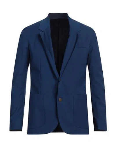 MARSĒM MARSĒM MAN BLAZER BLUE SIZE 42 POLYESTER, VISCOSE, ELASTANE