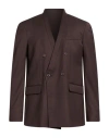 Marsēm Man Blazer Chocolate Brown Size 36 Polyester, Viscose, Elastane In Brown