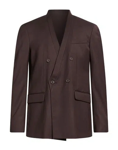 Marsēm Man Blazer Chocolate Brown Size 36 Polyester, Viscose, Elastane