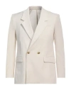 Marsēm Man Blazer Cream Size 38 Polyester, Viscose, Elastane In White