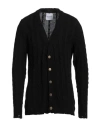 Marsēm Man Cardigan Black Size Xxl Cotton, Acrylic