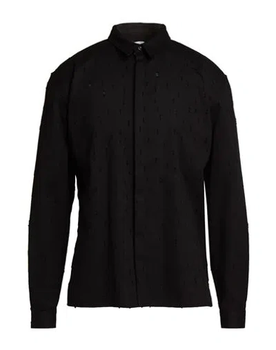 Marsēm Man Denim Shirt Black Size L Cotton