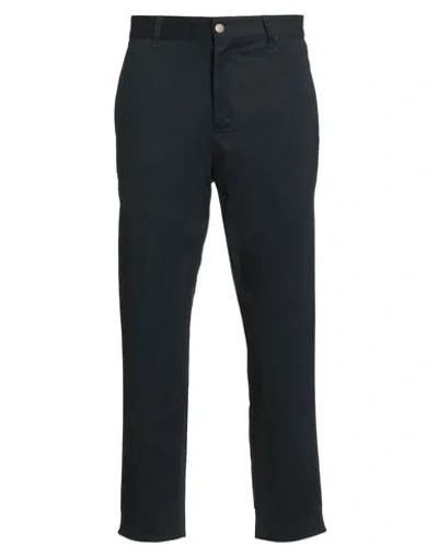 Marsēm Man Pants Navy Size 28 Cotton, Elastane In Blue