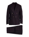 Marsēm Man Suit Plum Size 42 Wool, Polyester, Polyamide In Purple